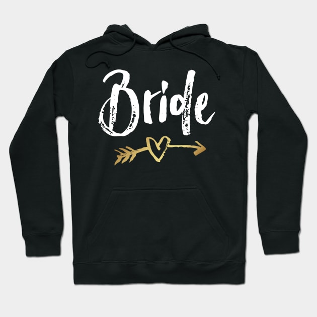 Bride Arrow Love Heart Hoodie by TeddyTees